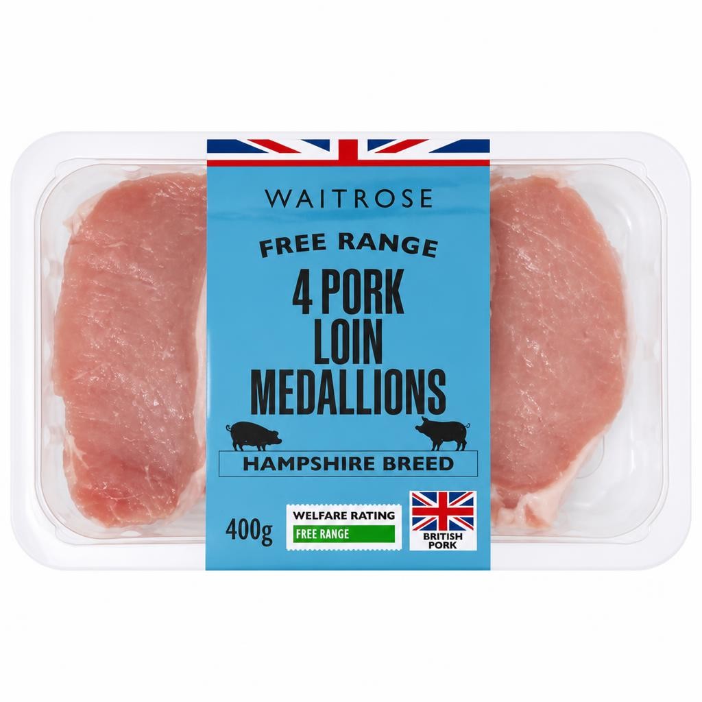 Waitrose Free Range British Pork 4 Loin Medallions