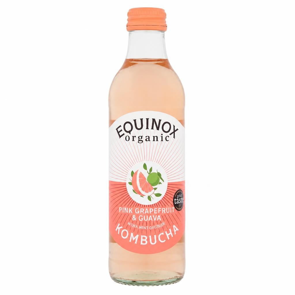 Equinox organic Pink Grapefruit & Guava Kombucha