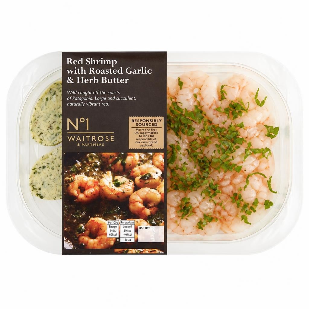 No.1 Red Shrimp with Roasted Garlic & Herb Butter