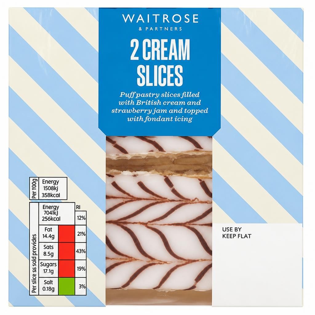 Waitrose 2 Cream Slices