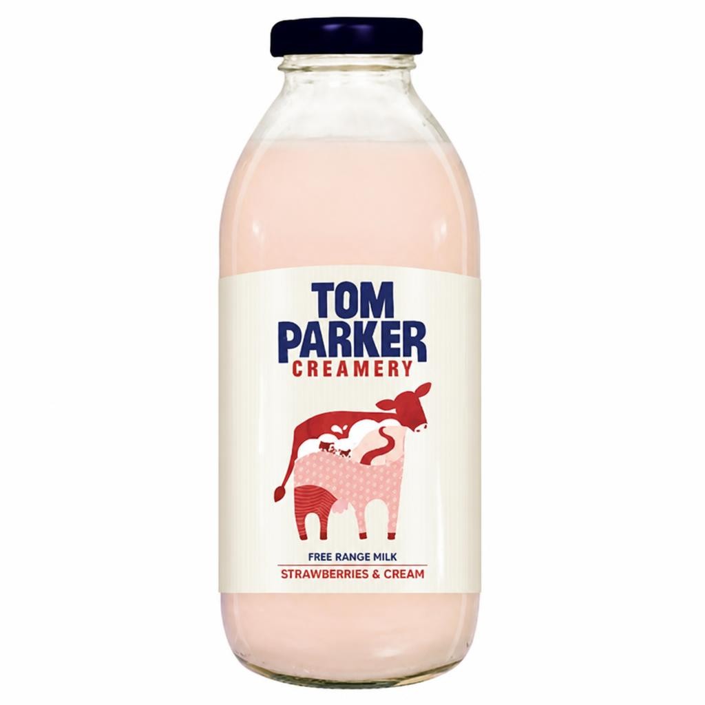 Tom Parker Creamery Free Range Milk Strawberries & Cream