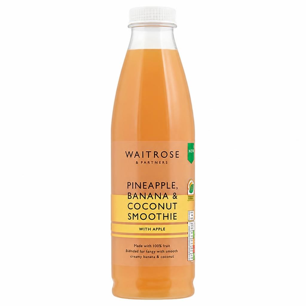Waitrose Pineapple, Banana & Coconut Smoothie Large