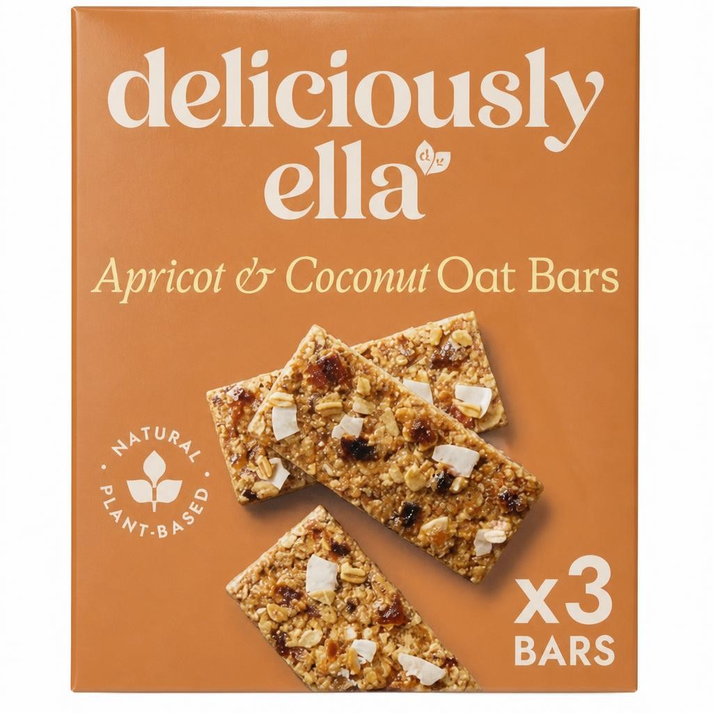Deliciously Ella Gluten Free & Vegan Apricot & Coconut Oat Bars