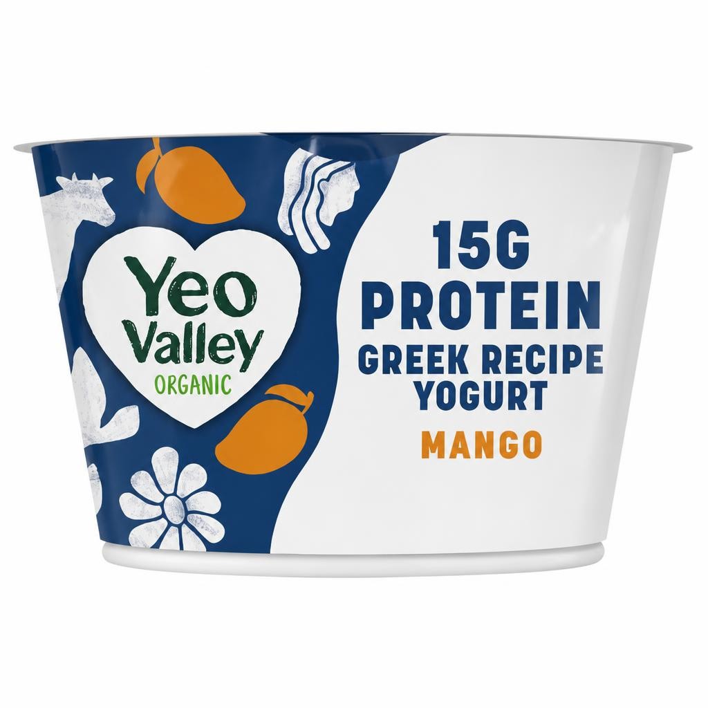 Yeo Valley Organic Greek Recipe Yogurt Mango