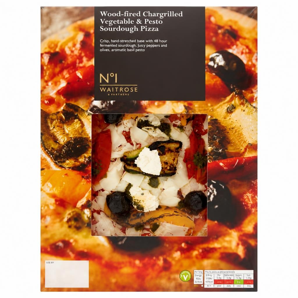No.1 Wood-fired Chargrilled Vegetable & Pesto Sourdough Pizza
