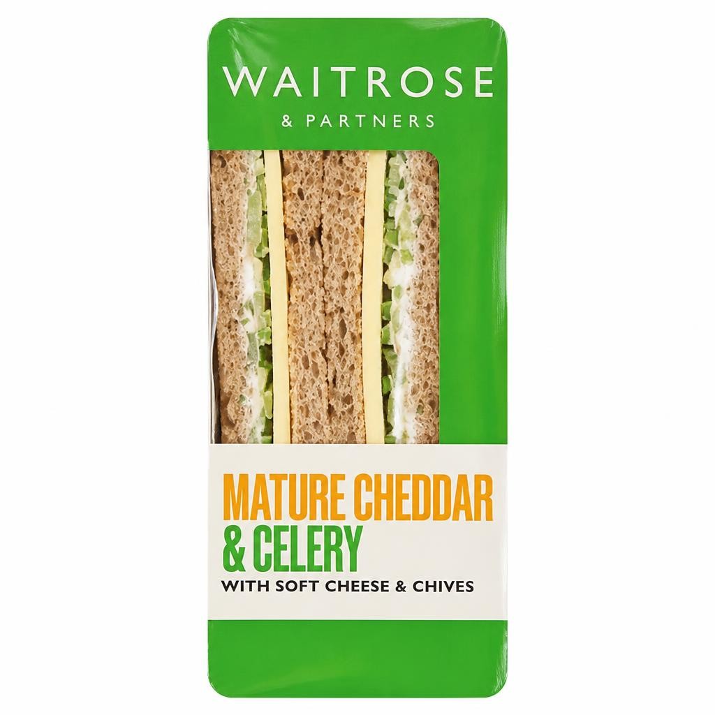 Waitrose Cheddar & Celery Sandwich