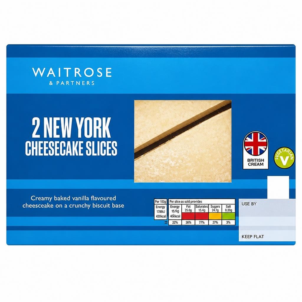 Waitrose 2 New York Cheesecake Slices