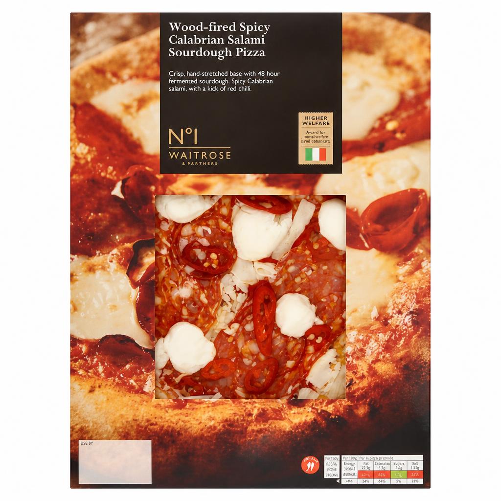 No.1 Wood-fired Spicy Calabrian Salami Sourdough Pizza
