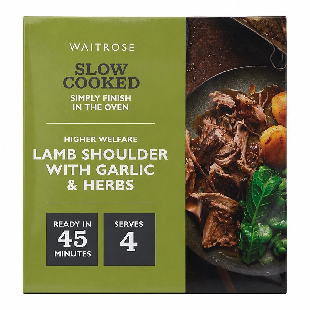 Waitrose Slow Cooked Lamb Shoulder with Garlic & Herbs