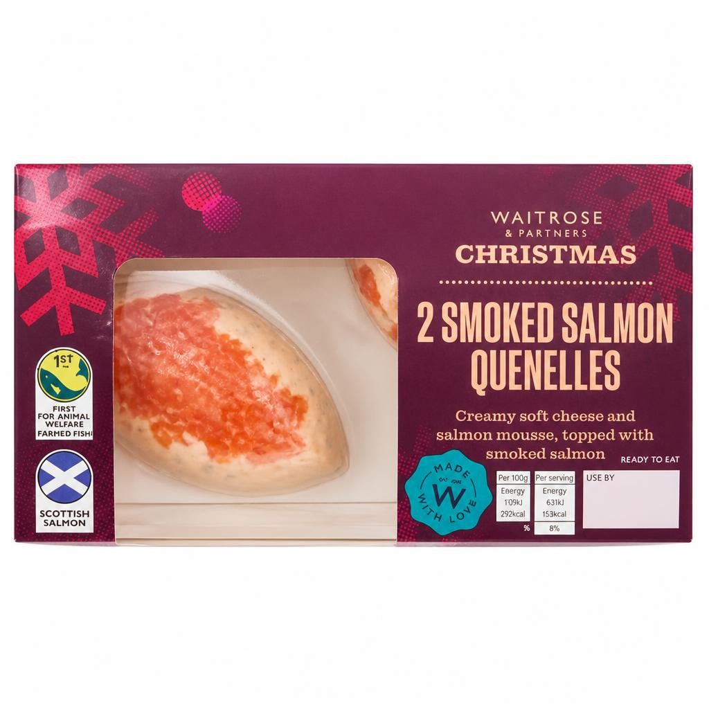 Waitrose 2 Smoked Salmon Mousse Quenelles