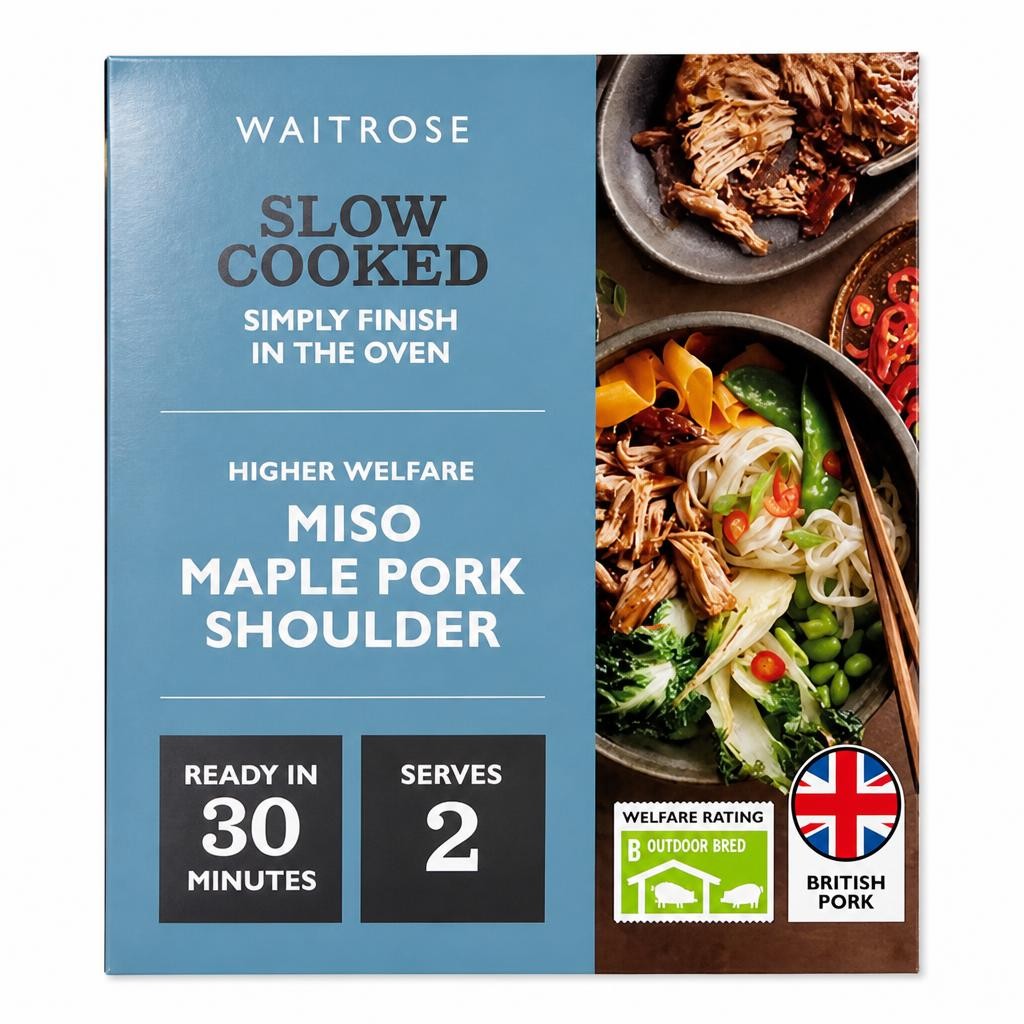 Waitrose Slow Cooked Miso Maple Pork Shoulder