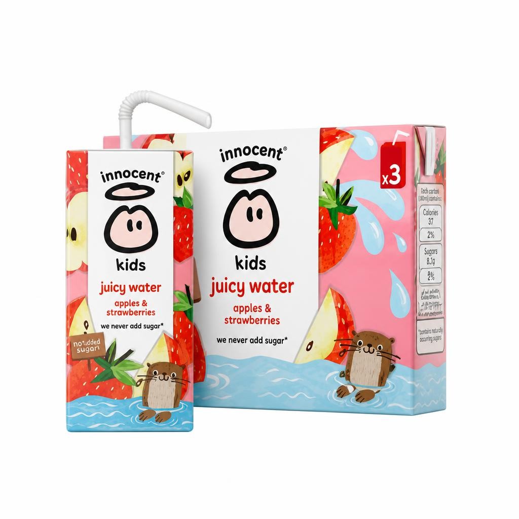 Innocent Kids Juicy Water Apples & Strawberries