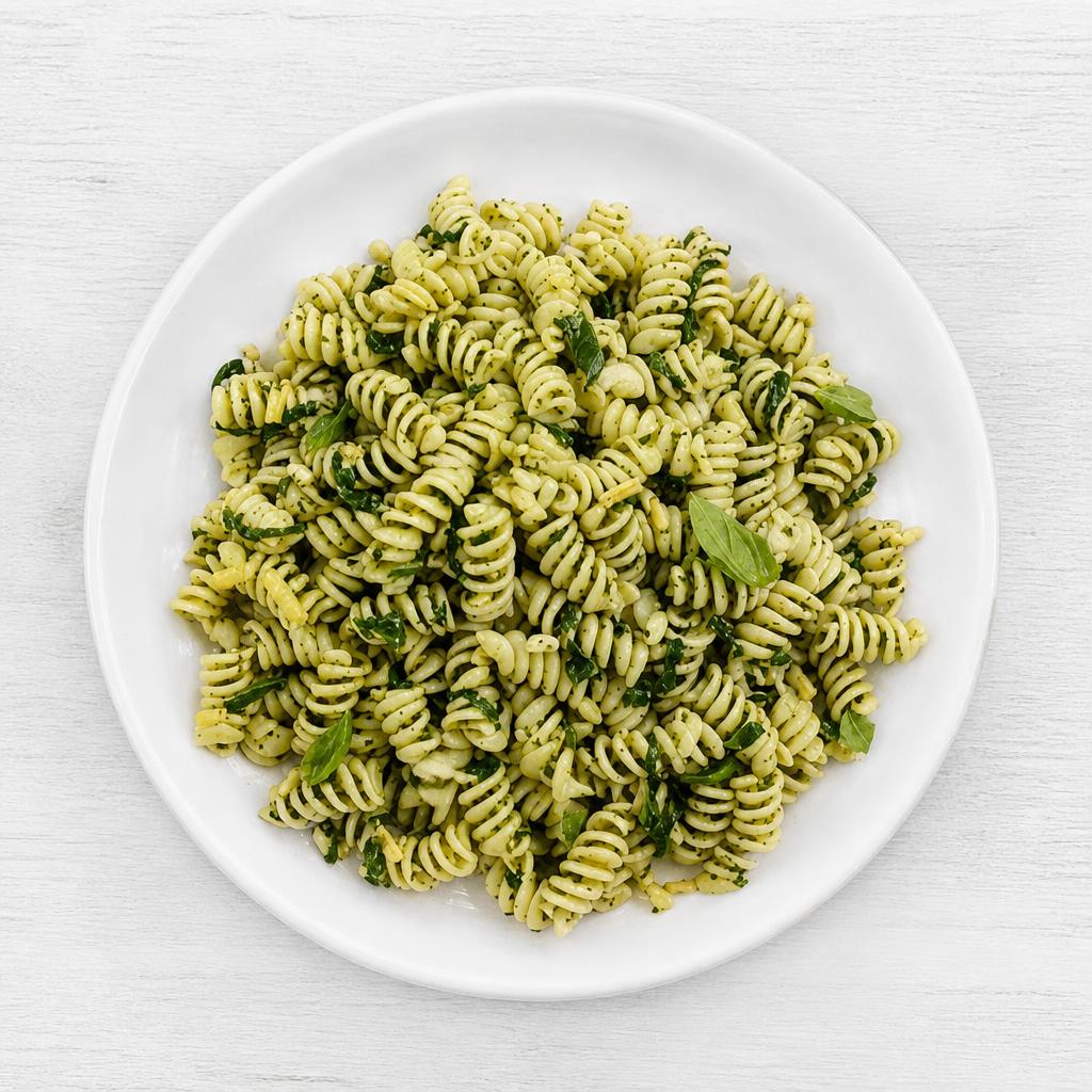 Pesto Pasta with Spinach & Pine Nuts