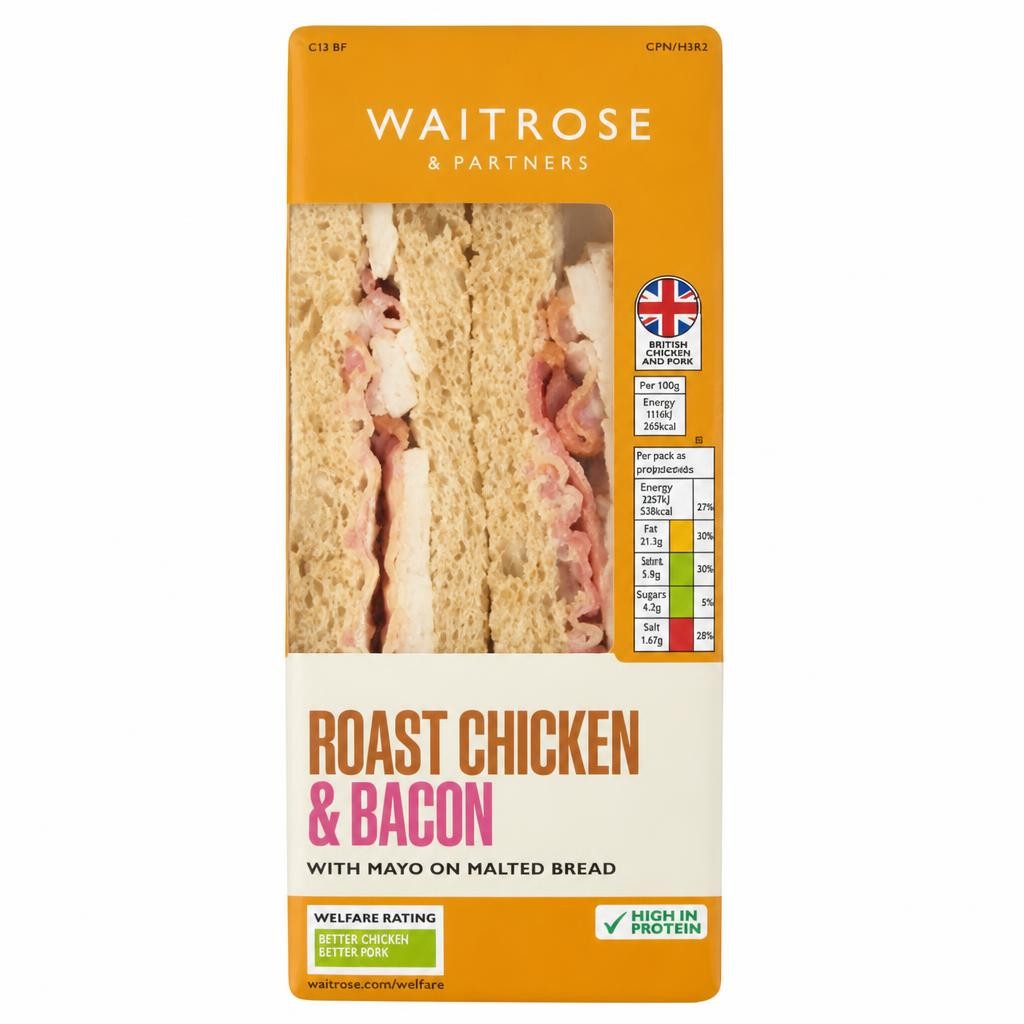 Waitrose Roast Chicken & Bacon Sandwich