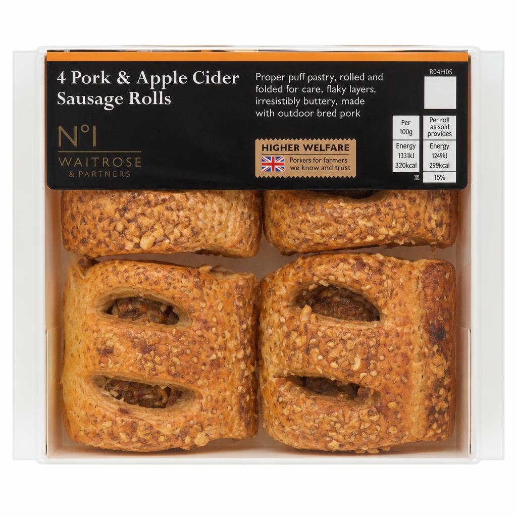 No.1 4 Pork & Apple Cider Sausage Rolls