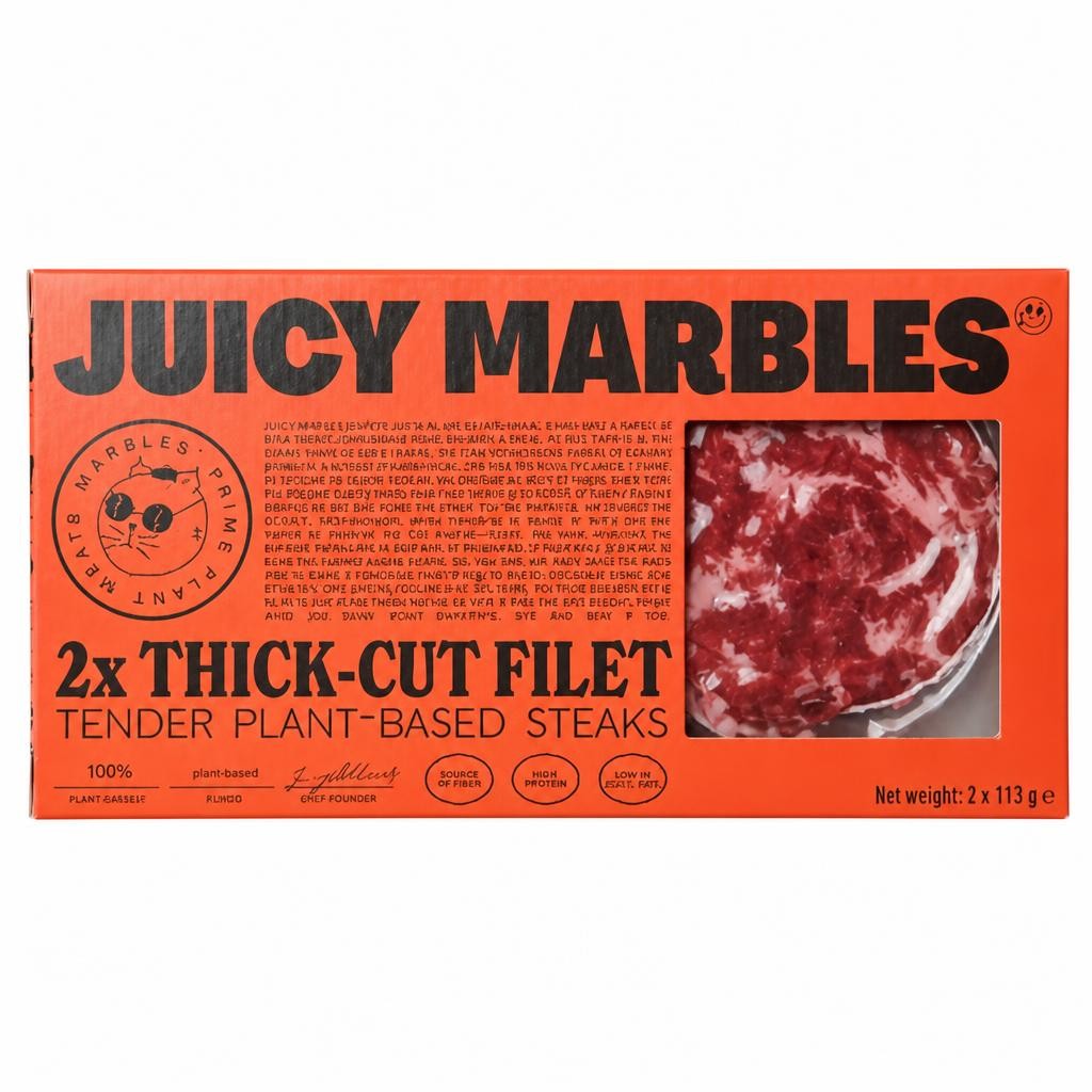 Juicy Marbles 2x Thick-Cut Filet Plant-Based Steaks