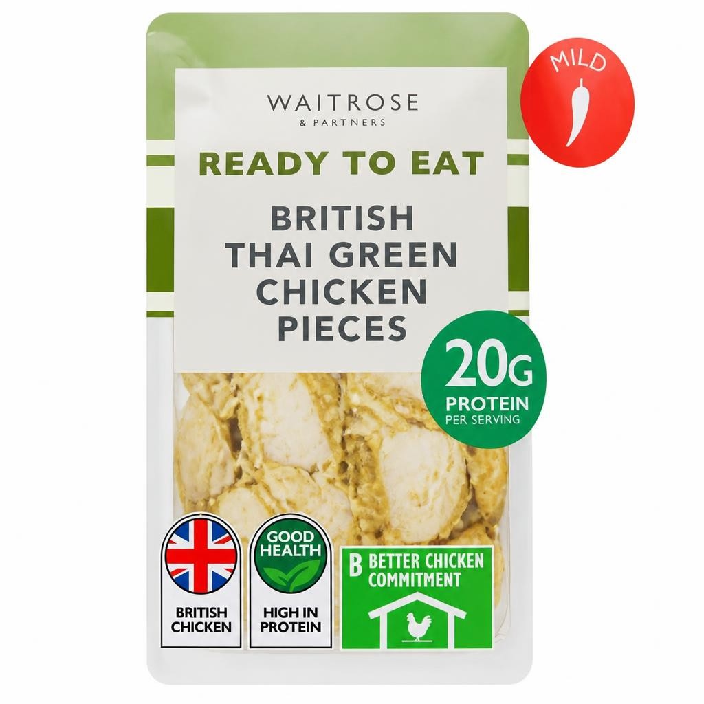 Waitrose Cooked Green Thai Chicken Pieces