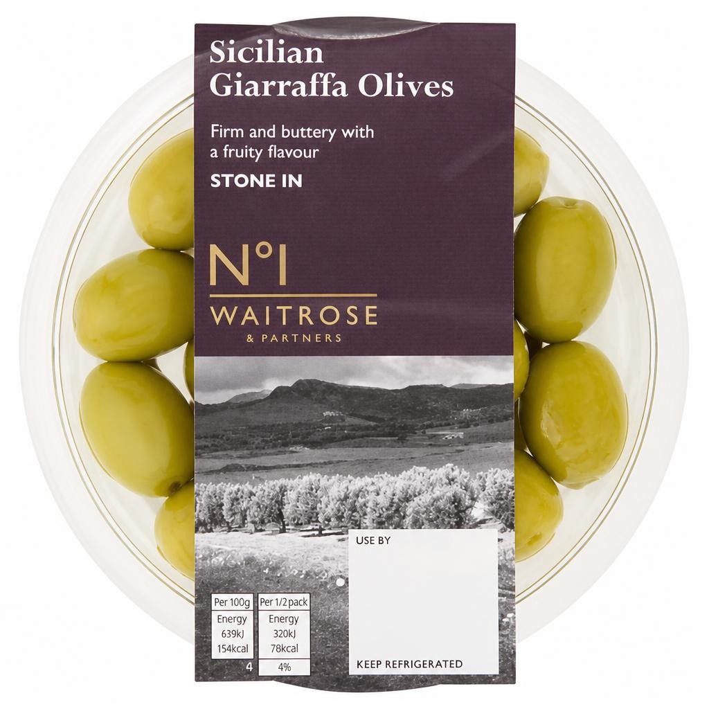 No.1 Sicilian Giarraffa Olives