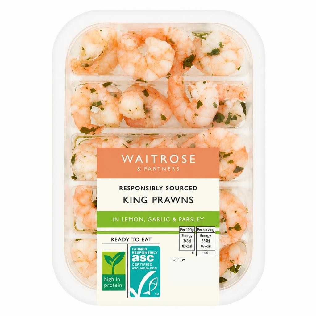 Waitrose Lemon, Garlic & Parsley King Prawns