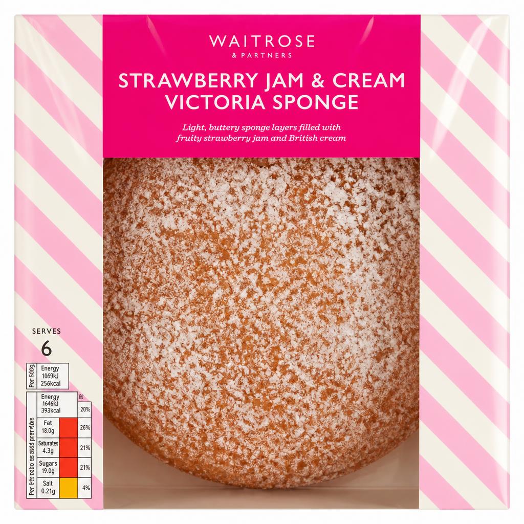 Waitrose Strawberry Jam & Cream Victoria Sponge