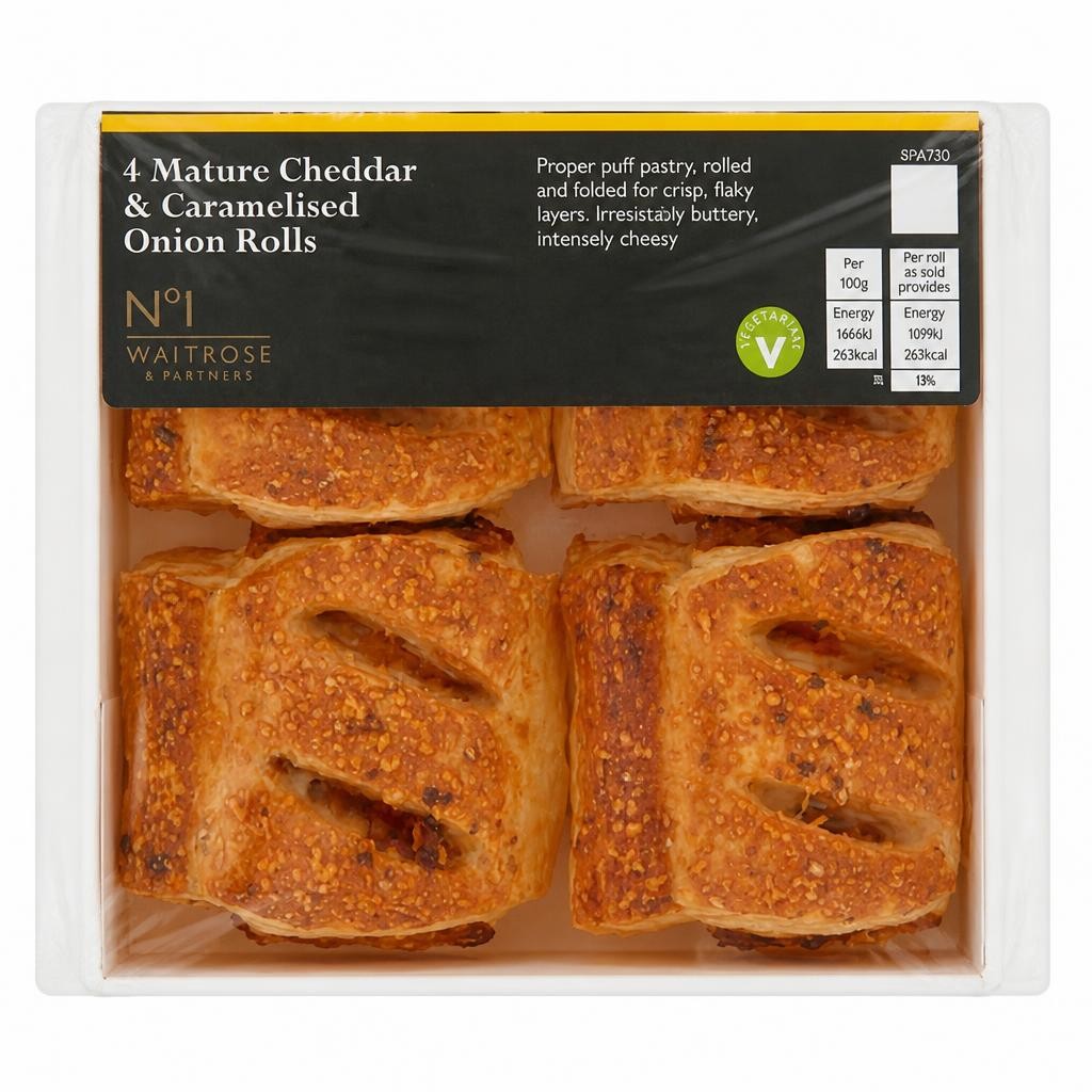 No.1 Mature Cheddar Cheese & Caramelised Onion Rolls