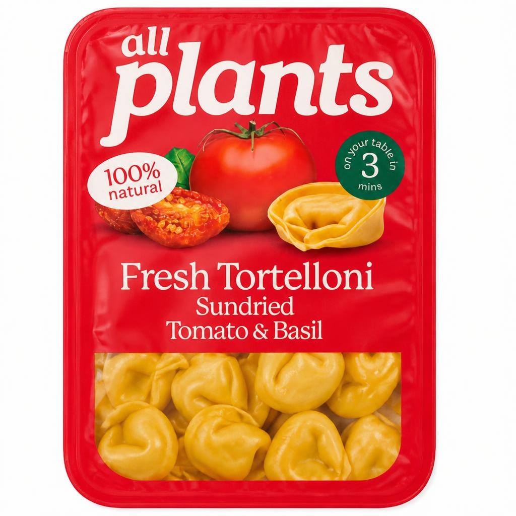 All Plants Rich Sundried Tomato & Basil Tortelloni