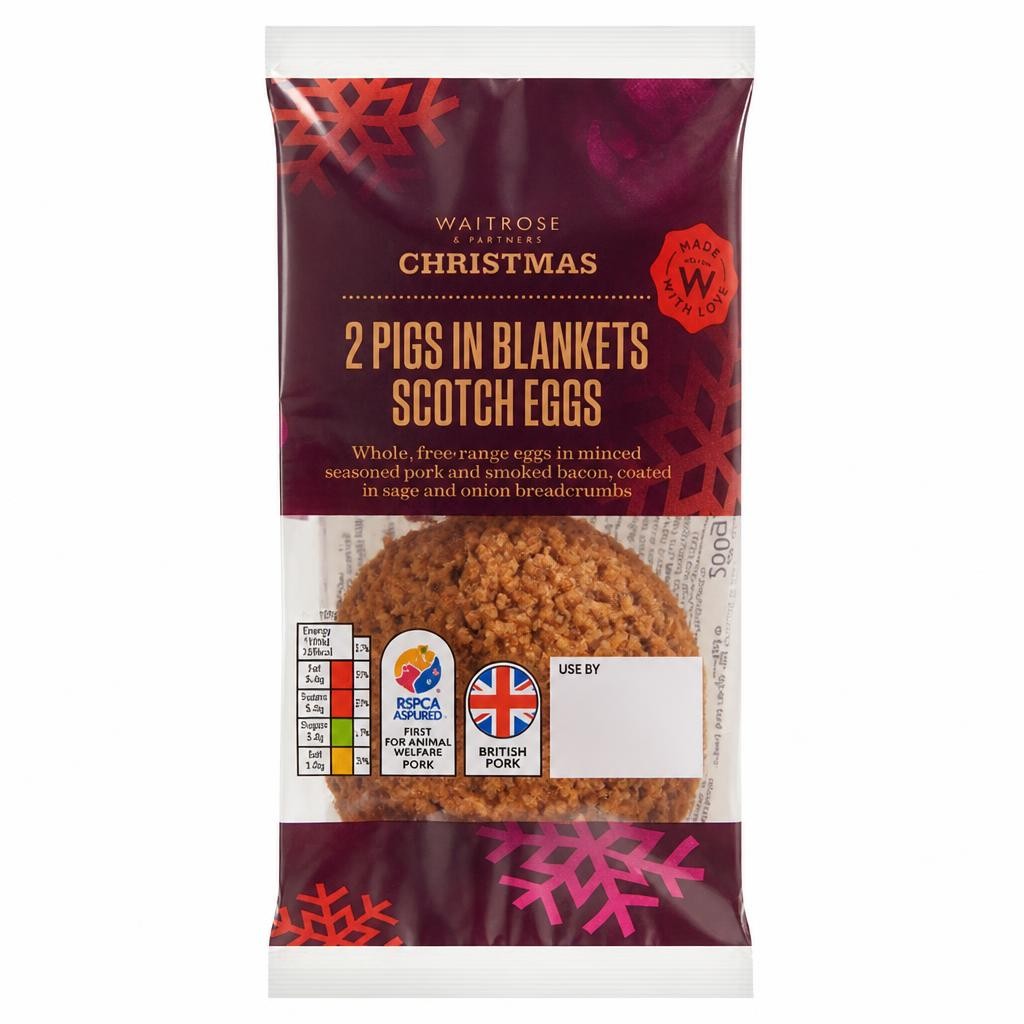 Waitrose 2 Pigs In Blankets Scotch Eggs