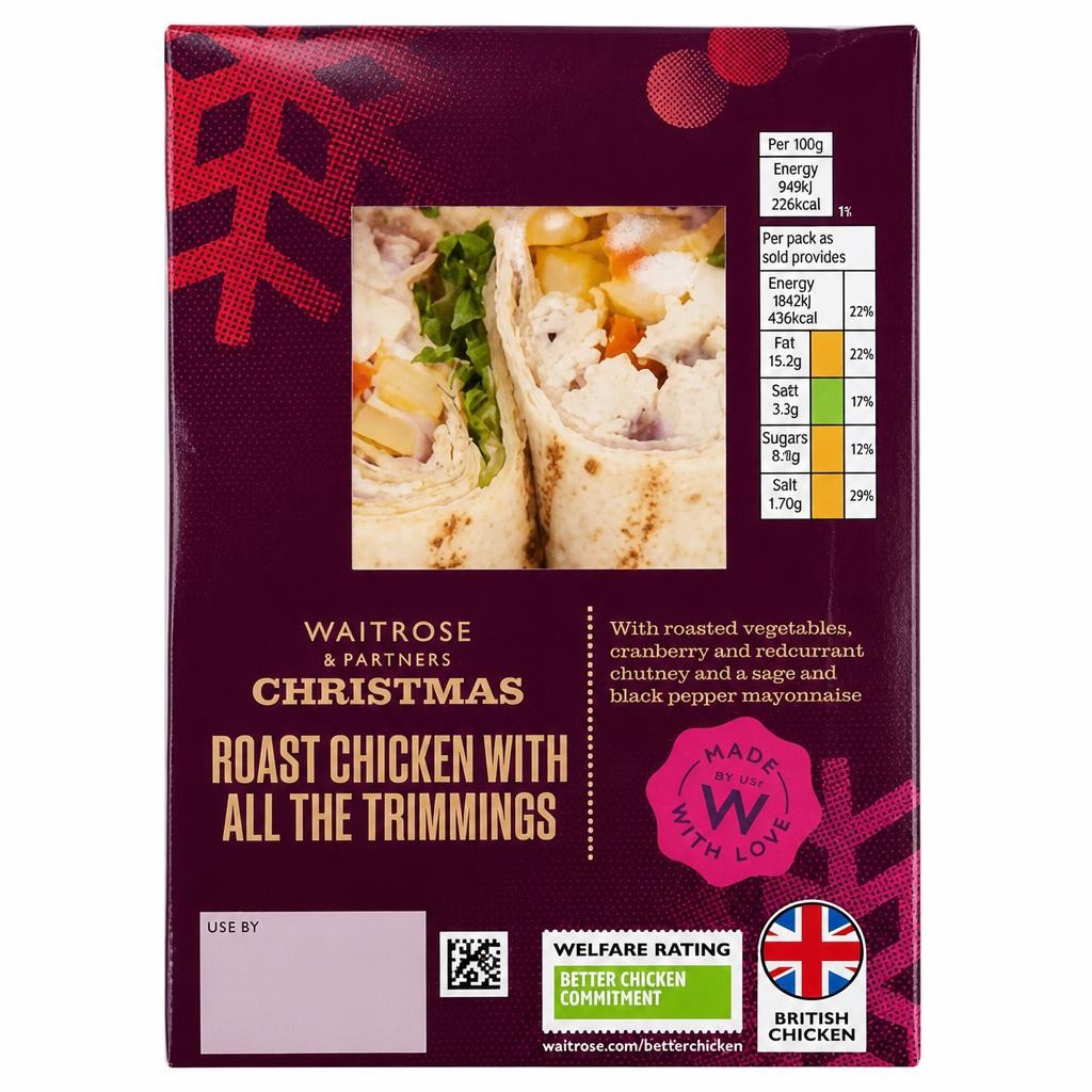 Waitrose Christmas Roast Chicken with all the Trimmings Wrap