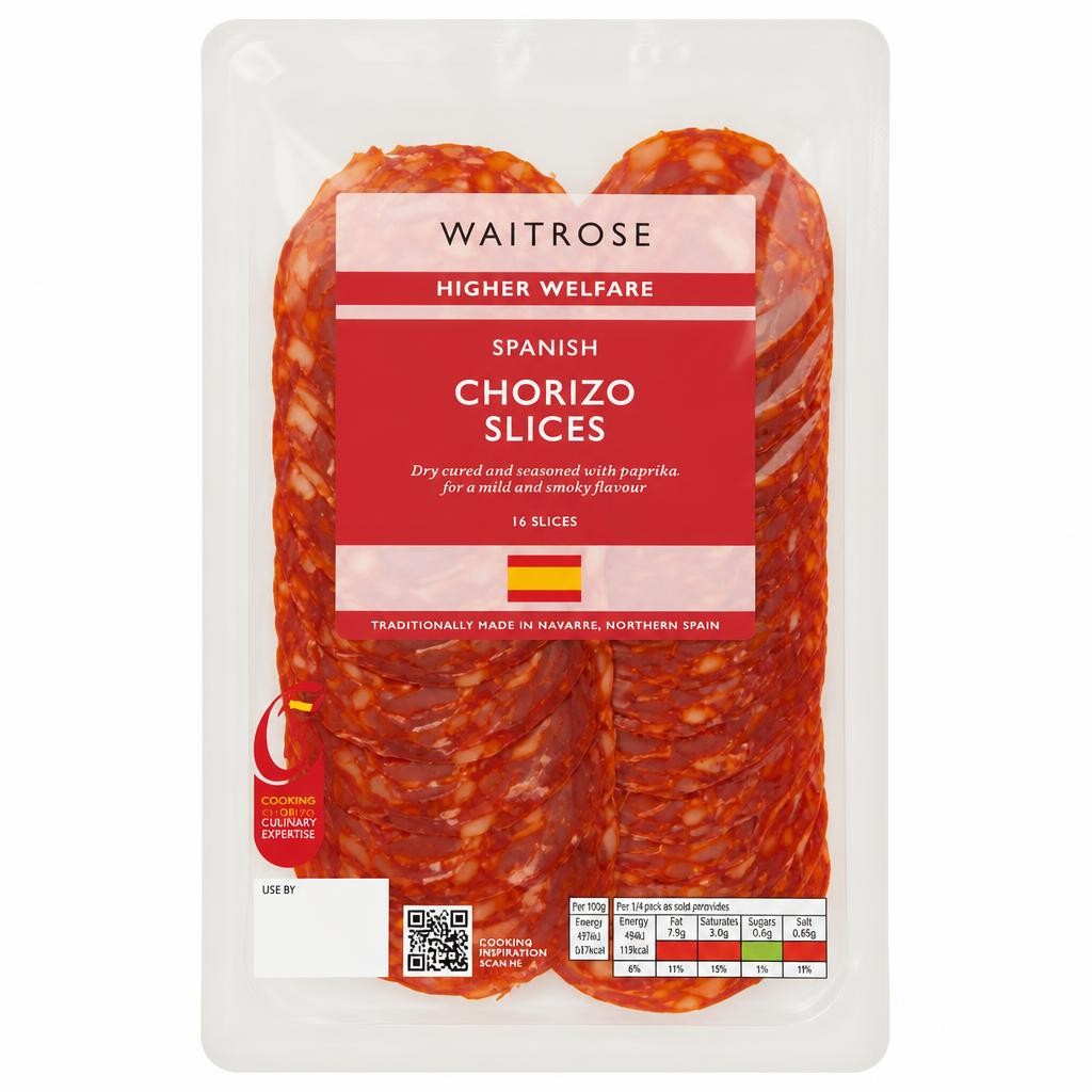 Waitrose Spanish Chorizo Slices