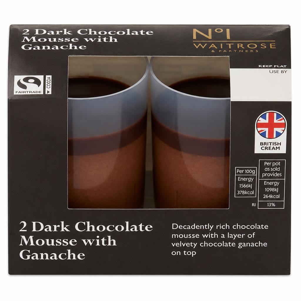 No.1 2 Dark Chocolate Mousse with Ganache