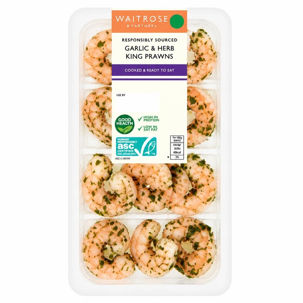 Waitrose Garlic & Herb King Prawns