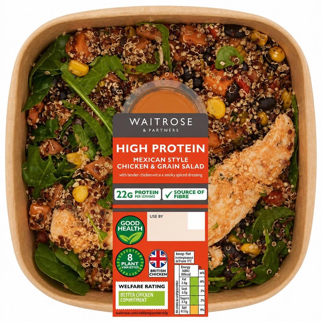 High Protein Mexican Style Chicken & Grain Salad