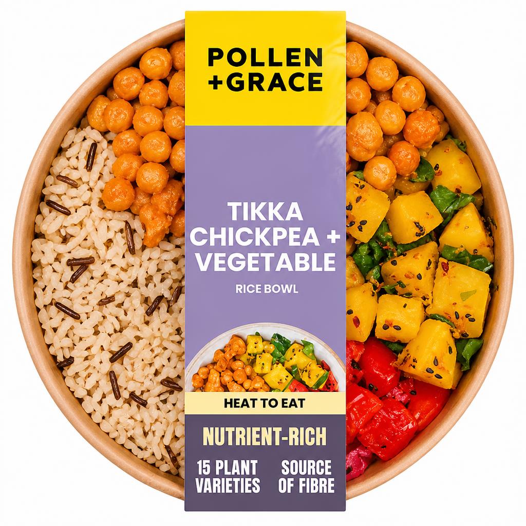 Pollen + Grace Tikka Chickpea & Vegetable Buddha Bowl