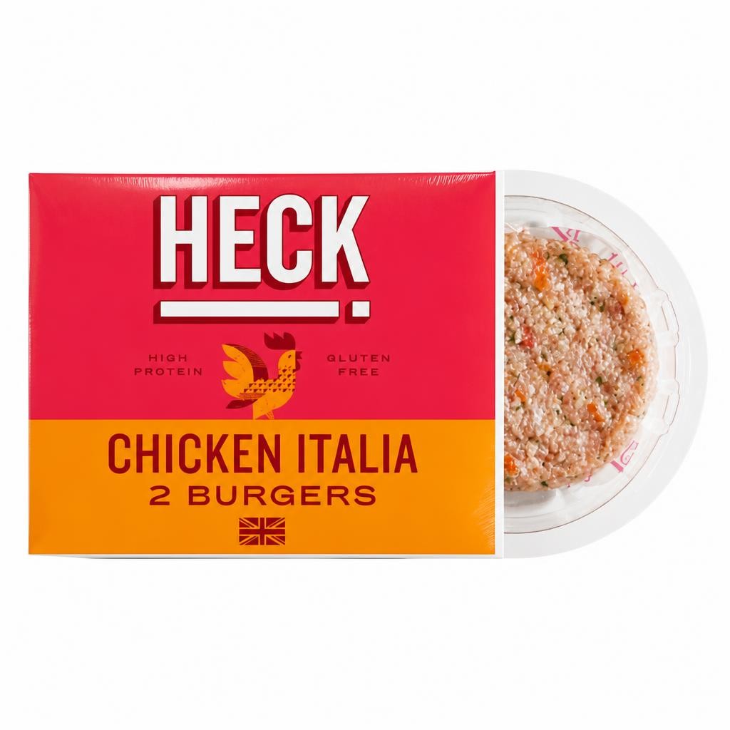HECK Chicken Italia Gluten Free Burgers 2 Pack