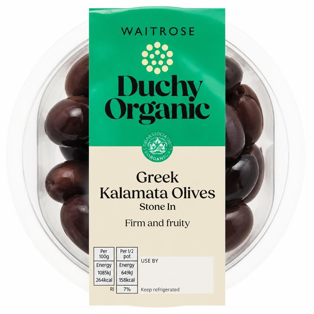 Duchy Organic Greek Kalamata Olives