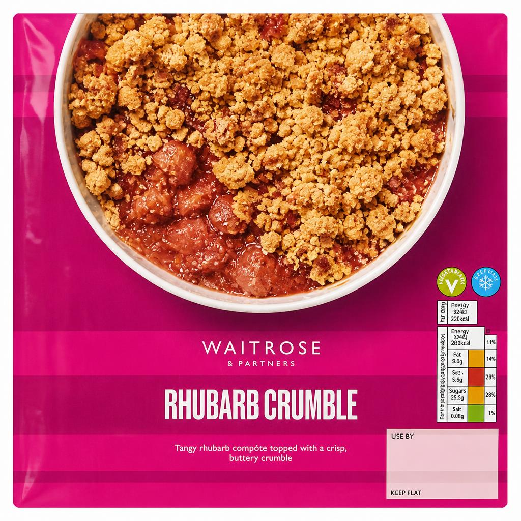 Waitrose Rhubarb Crumble