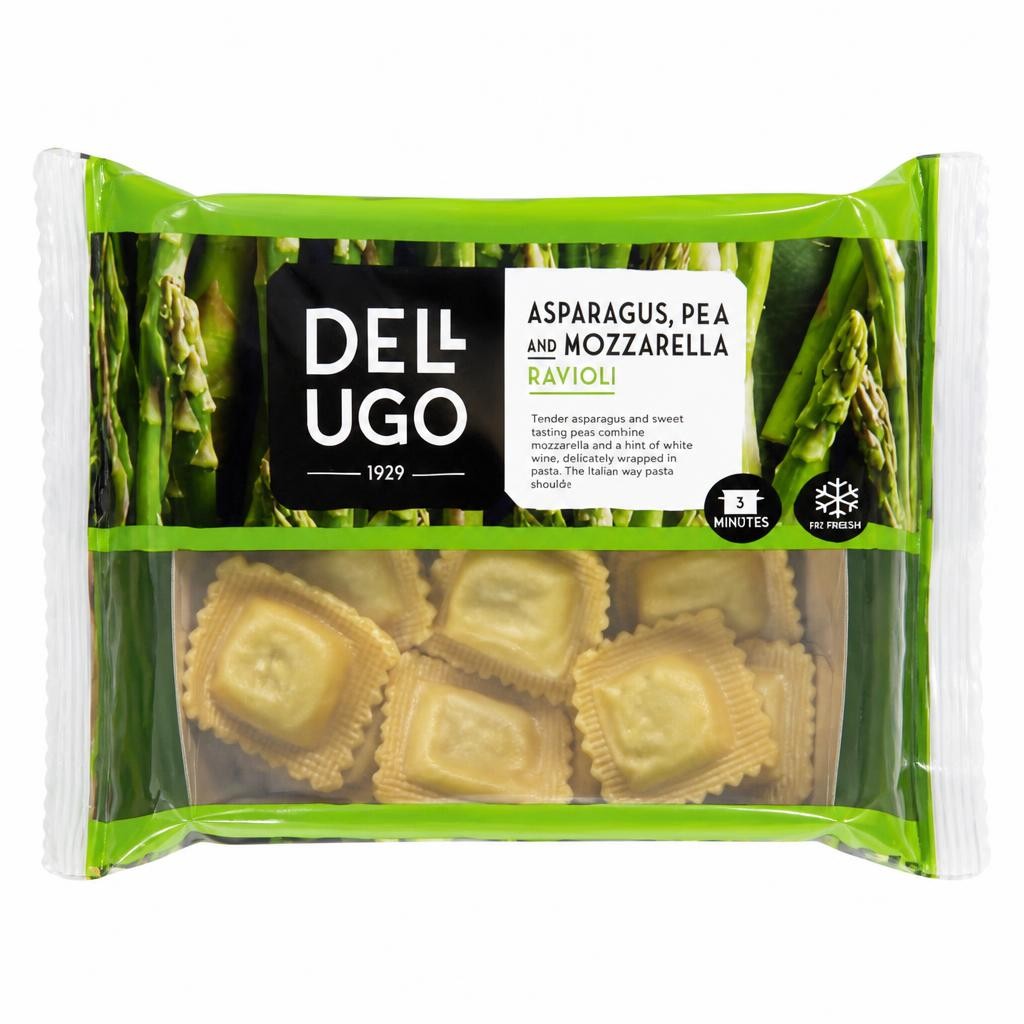 Dell Ugo Asparagus, Pea & Mozzarella Ravioli