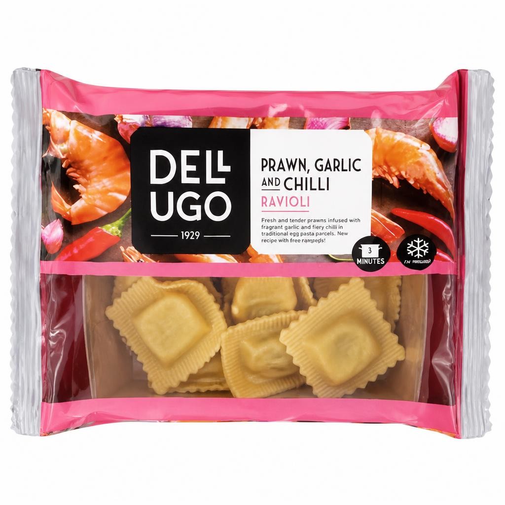 Dell'Ugo Prawn, Garlic & Chilli Ravioli