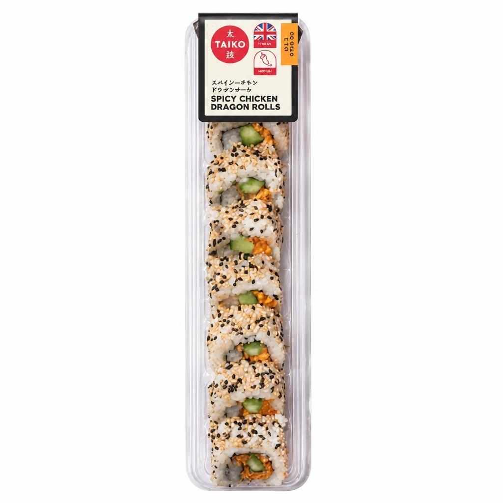 Taiko Spicy Chicken Dragon Rolls