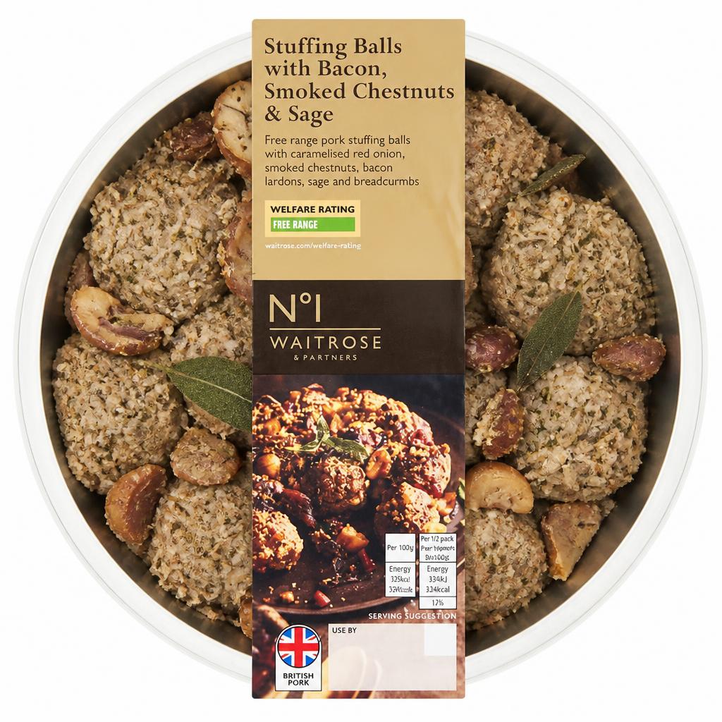 No.1 Stuffing Balls with Bacon, Smoked Chestnuts & Sage