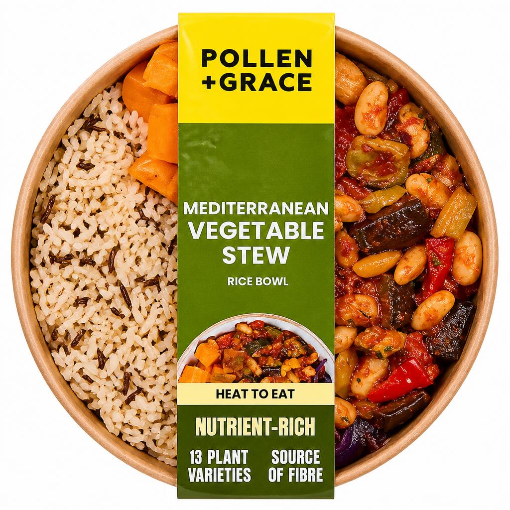 Pollen + Grace Mediterranean Vegetable & Olive Nourish Bowl