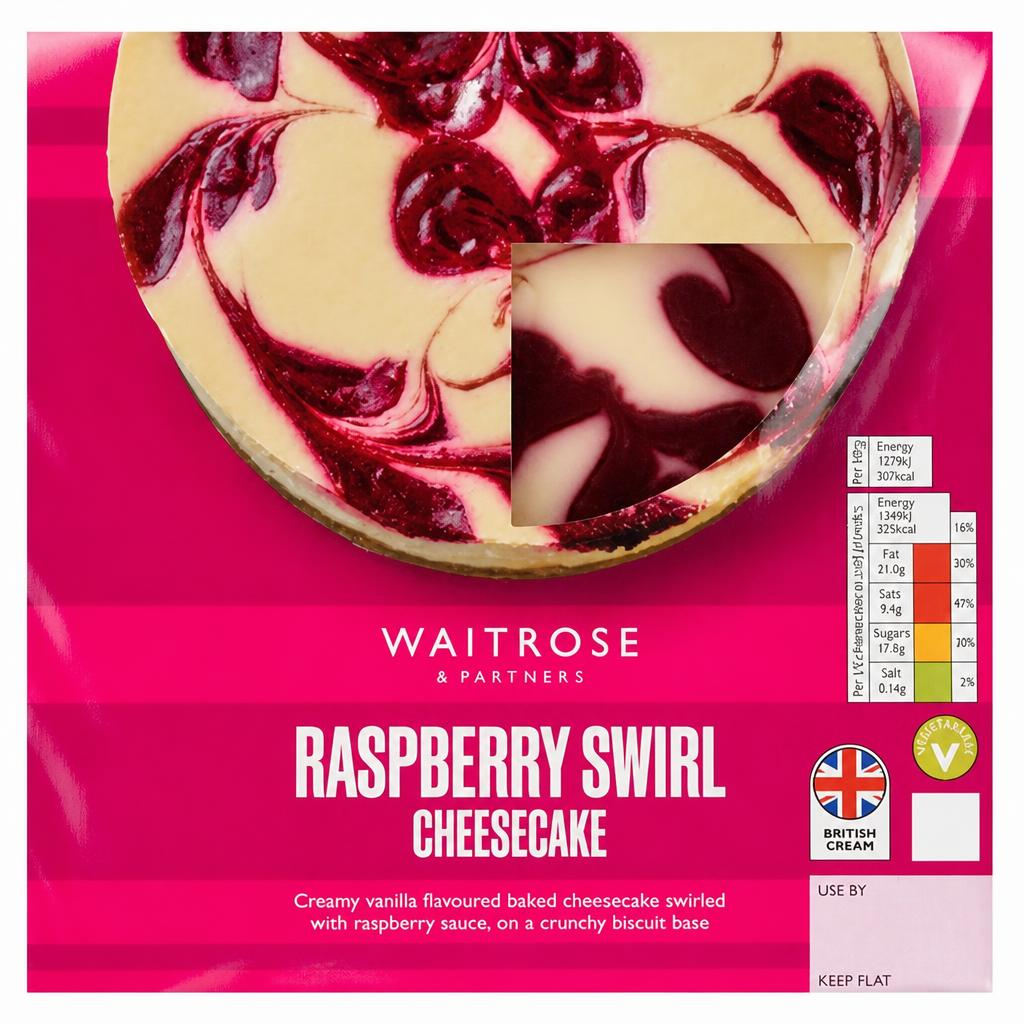 Waitrose Raspberry Swirl Cheesecake