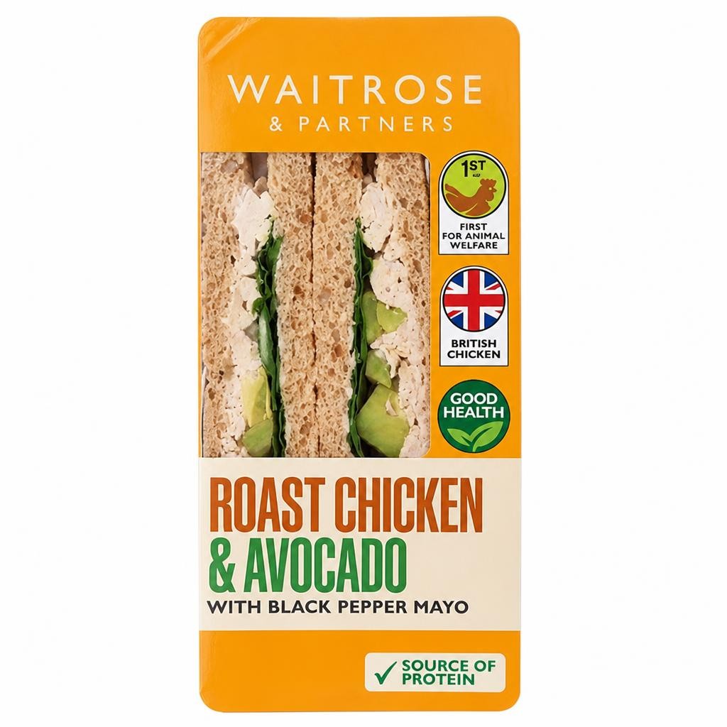 Waitrose Chicken & Avocado Sandwich