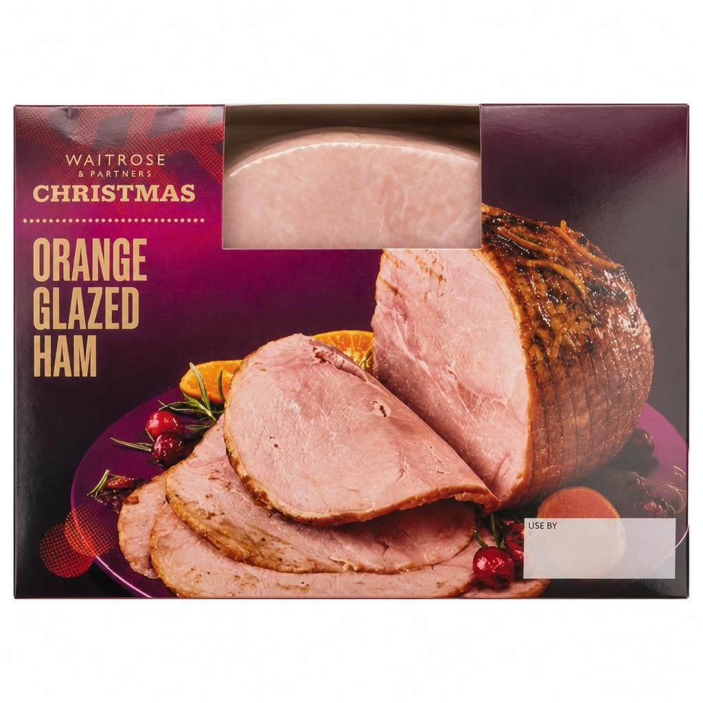 Waitrose Christmas Orange Glazed Ham Joint