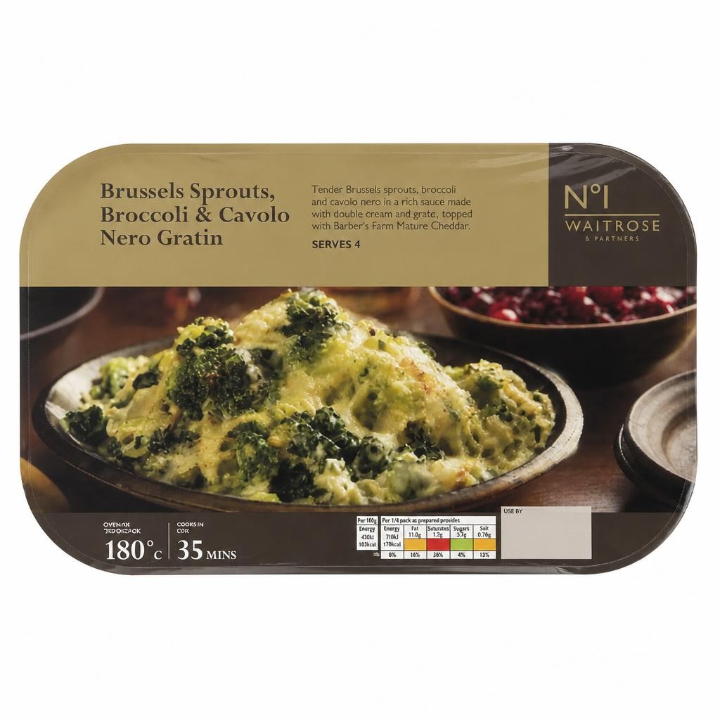 No.1 Brussels Sprouts, Broccoli & Cavolo Nero Gratin