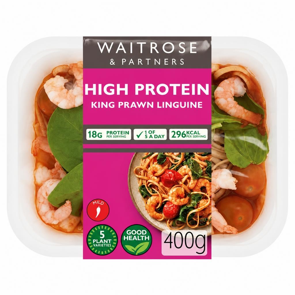 Waitrose High Protein King Prawn Linguine