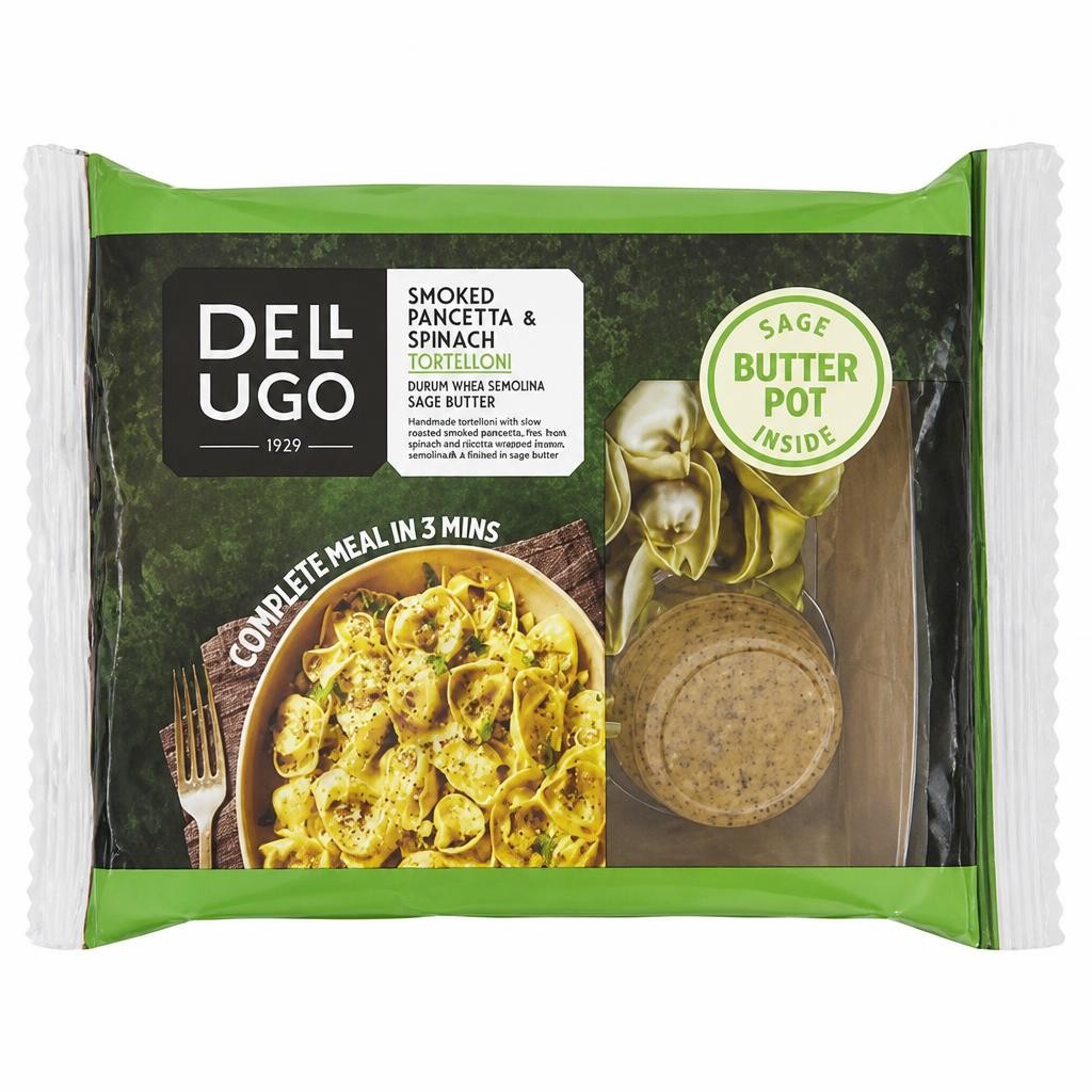 Dell'Ugo Smoked Pancetta & Spinach Tortelloni