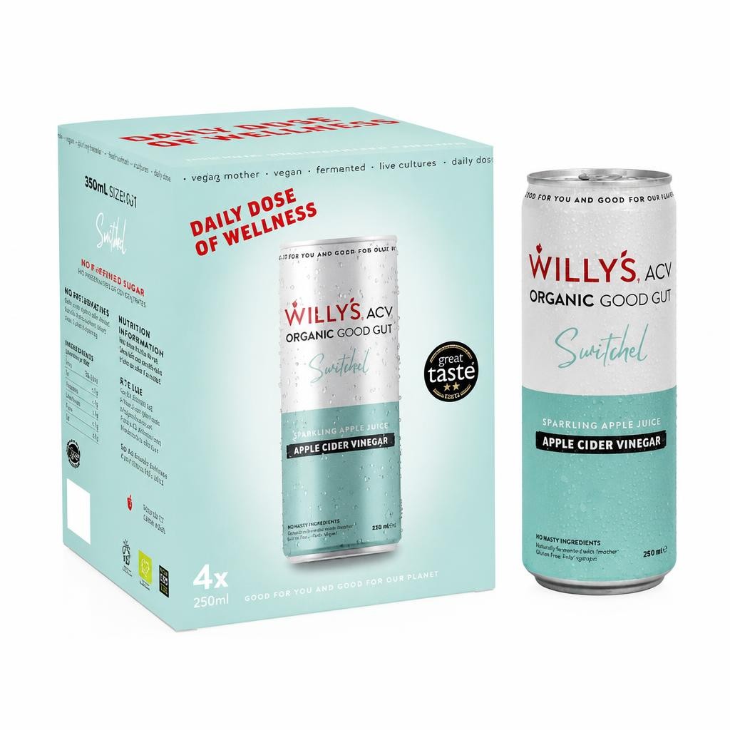 Willy's Organic Sparkling Apple Cider Vinegar Switchel