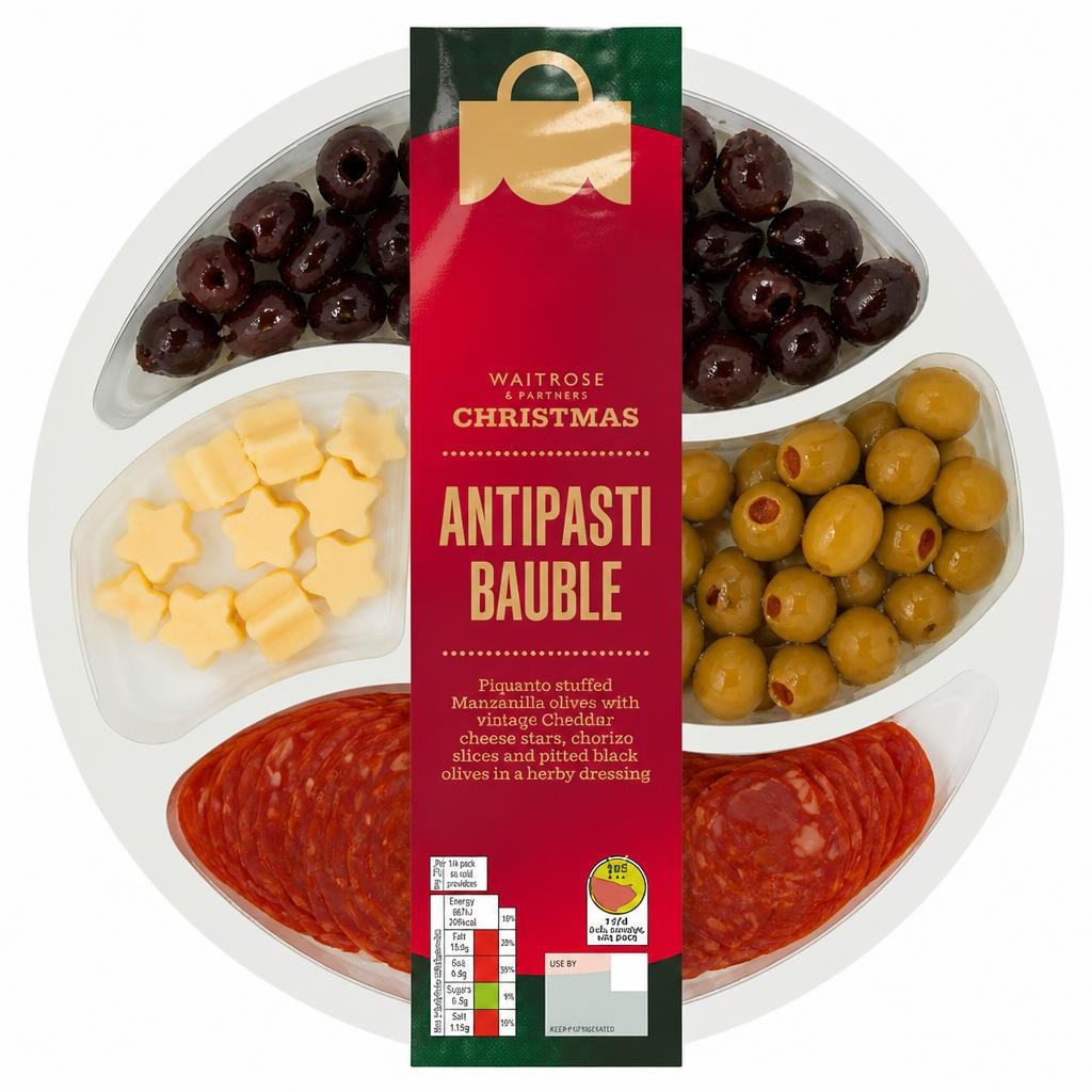 Waitrose Christmas Antipasti Bauble Platter