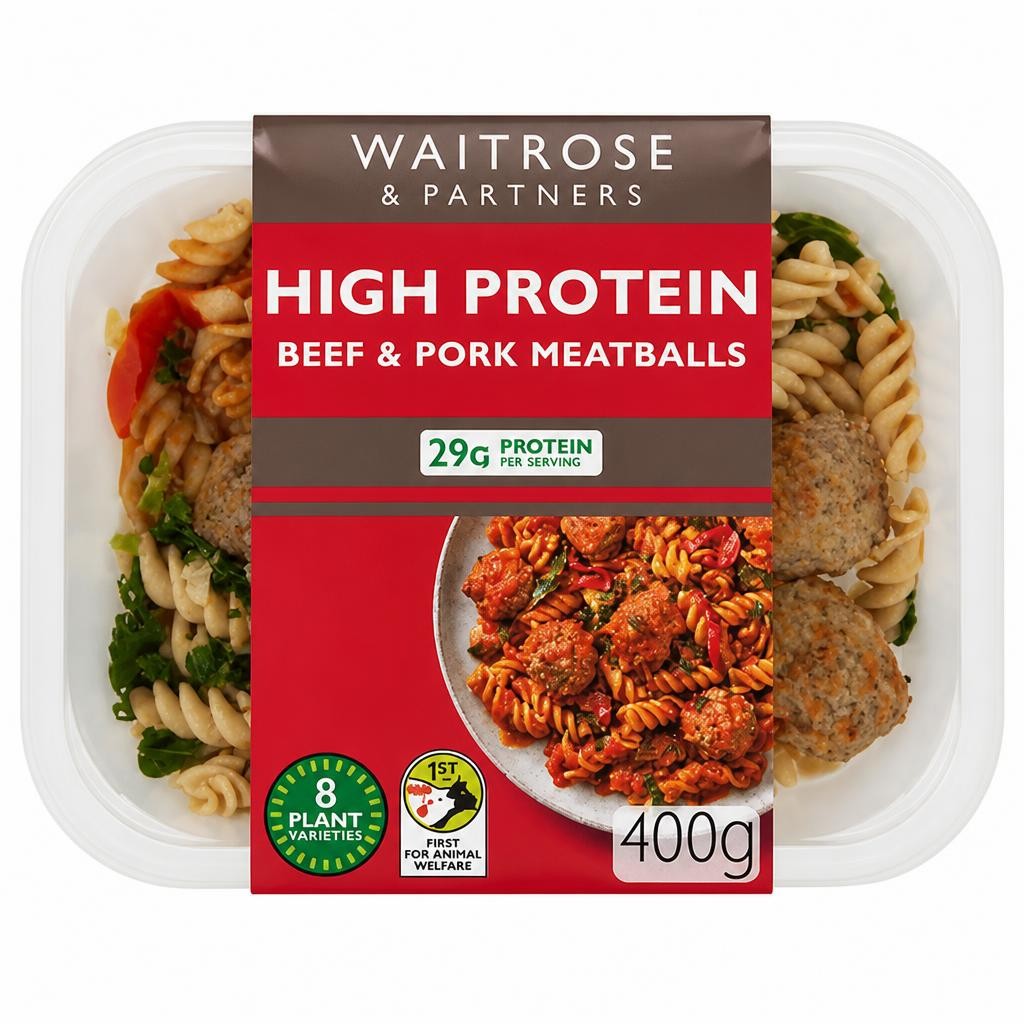 Waitrose High Protein Beef & Pork Meatballs